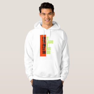 Bold Geometry Block Typography Hoodie