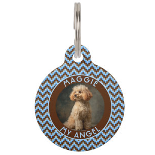 Bold Gift For Pet Owner Chevron Tag