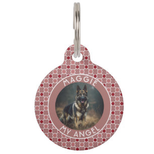Bold Gift For Pet Owner Honeycomb Pattern Tag