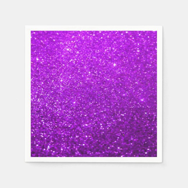 Bold Glitter Background - Light Purple Napkin (Front)