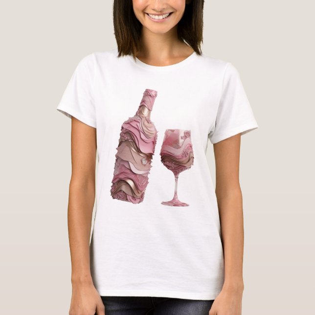 Bold Gold ABSTRACT ART Abstract Design T-Shirt (Front)