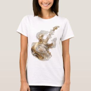 Bold Gold ABSTRACT ART Artistic Motif T-Shirt