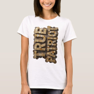 Bold Gold MONEY Modern Design T-Shirt