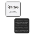 Bold & Goth Tattoo Aftercare Instructions Minimal