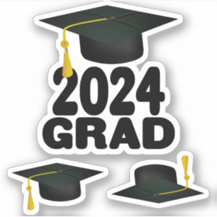 Bold Grad Cap Class of 2024