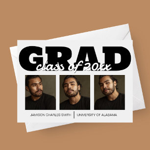 Bold Grad Graduation Announcement