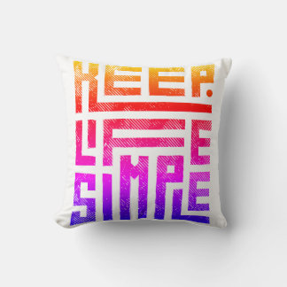 Bold Gradient Quote Throw Pillow