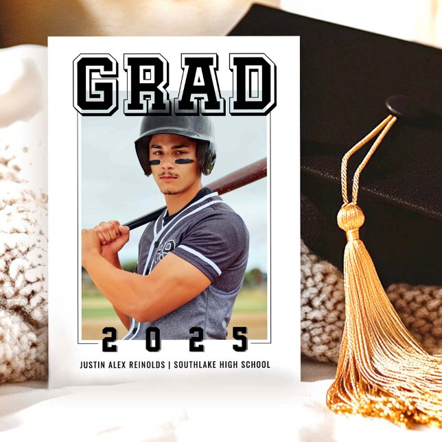 Bold Graduate Modern Graduation Invitation (Creator Uploaded)
