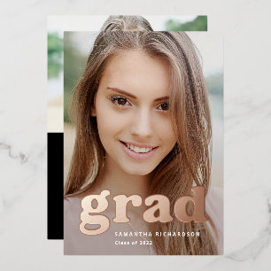 Bold Graduate Modern Two Photo 2022 Graduation