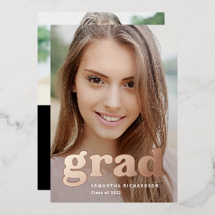 Bold Graduate   Modern Two Photo 2022 Graduation