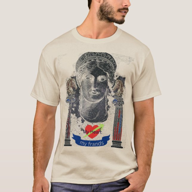 "Bold & Graphic Printed Tee" "Artistic Vibes Graph T-Shirt (Front)