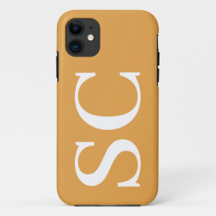 Bold graphic typography initial Case-Mate iPhone case