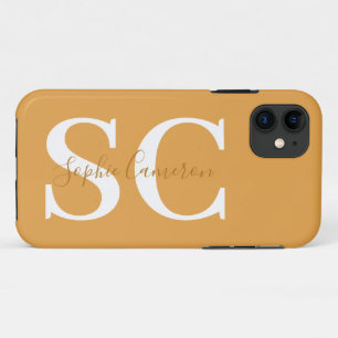 Bold graphic typography initial Case-Mate iPhone case