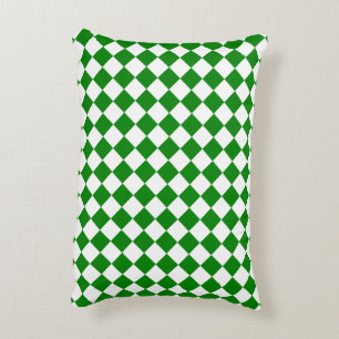 Bold Green and White Chevron Pattern 12" x 16" Decorative Cushion