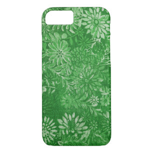 bold green daisy design Case-Mate iPhone case