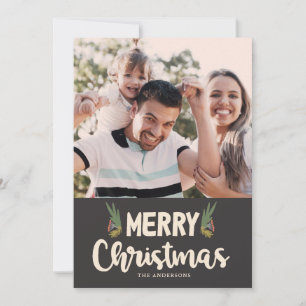Bold Greetings Photo Christmas Card
