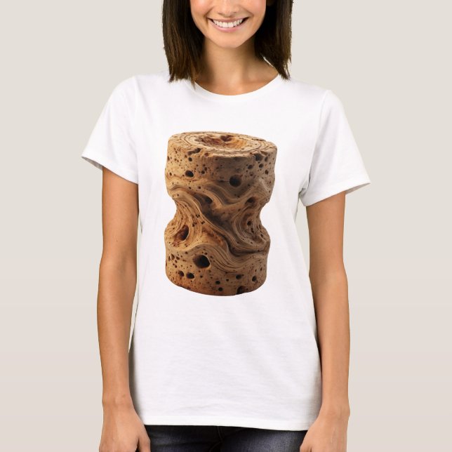 Bold Grey ABSTRACT ART Statement Design T-Shirt (Front)