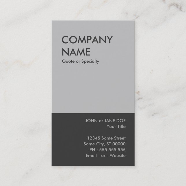 bold greys business card (Front)