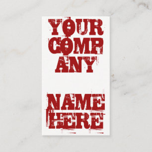 Bold Grunge (Red) Business Card