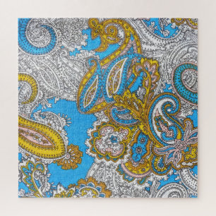 Bold Grungy Islamic Psychedelic Ornament Jigsaw Puzzle