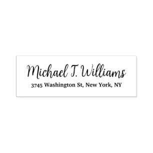 Bold Handwriting Classical Elegant Minimalist Self-inking Stamp