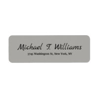 Bold Handwriting Classical Grey Elegant Minimalist