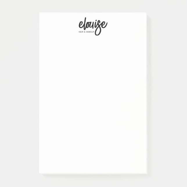 Bold Handwritten Brush Script  Post-it Notes (Front)