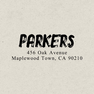 Bold Handwritten Brush Simple Self-inking Stamp