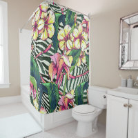 Bold HAWAIIAN Floral Monstera Leaves & Plumeria