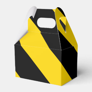 Bold Highway Traffic Bumble Bee Chevrons Favour Box