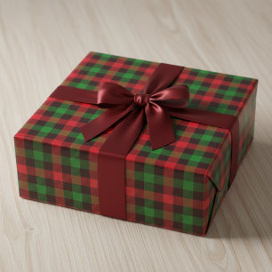 Bold Holiday Plaid Wrapping Paper