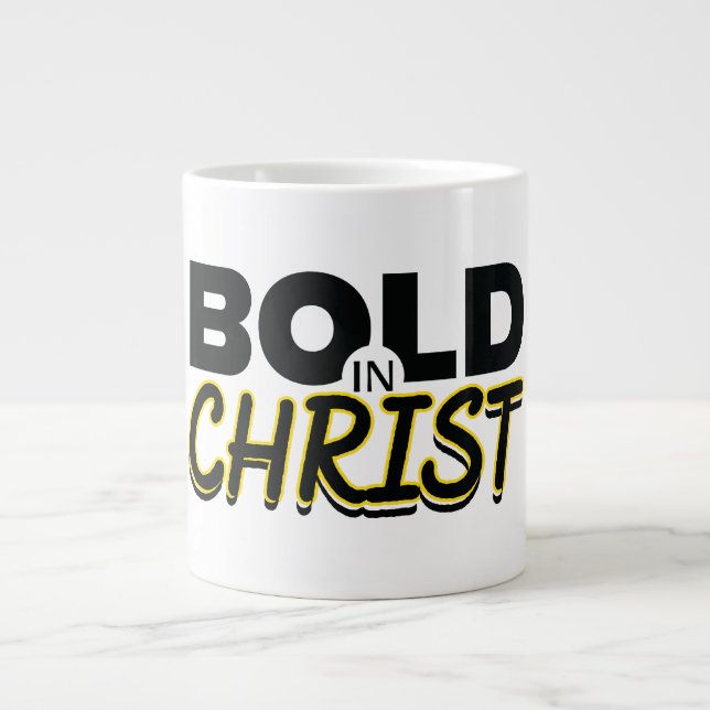 BOLD IN CHRIST LARGE COFFEE MUG (Front)