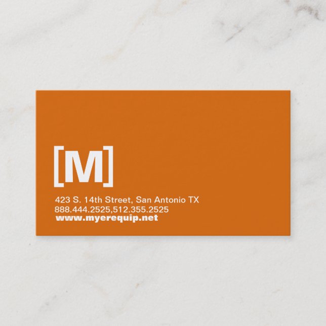 Bold Initials Business Card (Front)