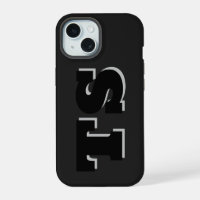 Bold Initials Personalised iPhone 15 Case 