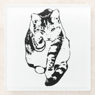 Bold Ink Cat Coaster Set
