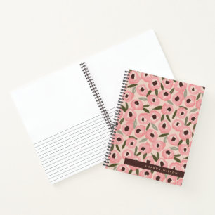 Bold Inky Floral Pattern   Hand-Drawn Botanical Notebook