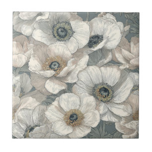 Bold Interior Design Anemones  Tiles  For Flooring