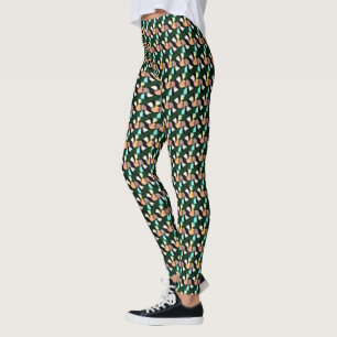Bold interlocking abstract geometric pattern 1280 leggings