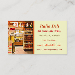 Bold Italian Deli Business Card