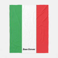 Bold Italian Flag of Italy Personalised Family