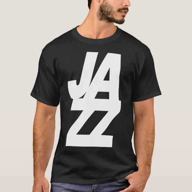 Bold Jazz Music logo design T-Shirt (Front)