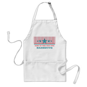 Bold July 4th Stars and Stripes Apron