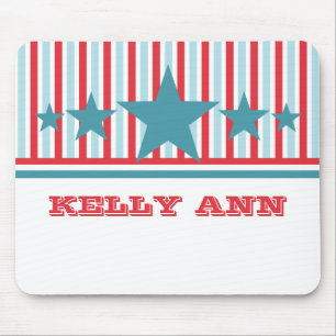 Bold July 4th Stars and Stripes Mousepad