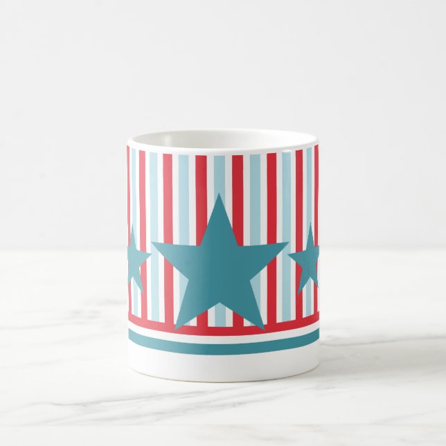 Bold July 4th Stars and Stripes Mug (Center)