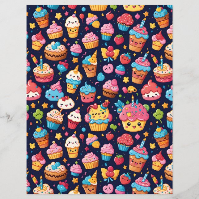 Bold Kawaii Birthday Pattern (Front)