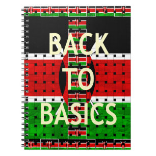 Bold Kenyan Motif: A Back-to-Basics Aesthetic Spiral Notebook