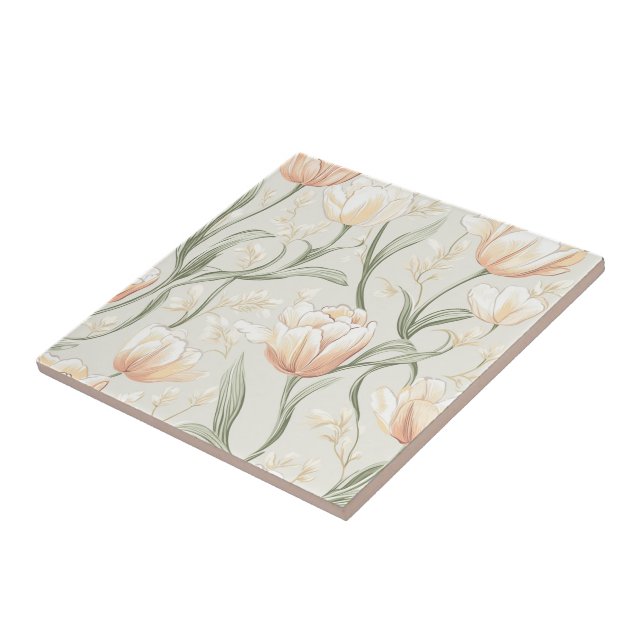 Bold Kitchen Tulip Ceramic Tiles  For Living Space (Side)