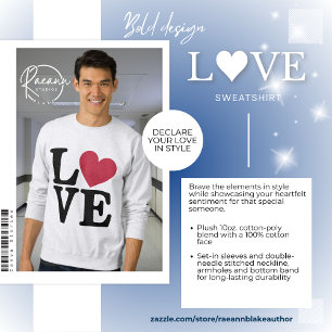 Bold L♥VE Valentine's Day Sweatshirt