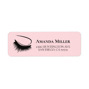 Bold Lash / Brow Artist Return Address Label