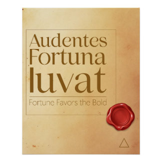 Bold Latin Quote Poster